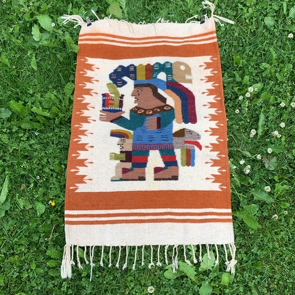 Wool tapestry handmade Mexico - Picture 7 of 13